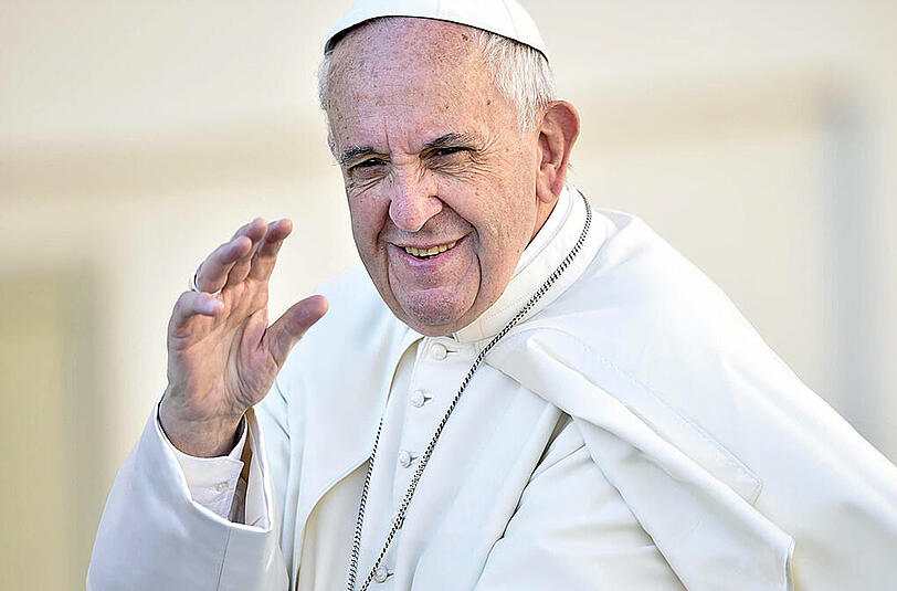 Papst Franziskus empfängt am Montag die deutsche Fußball-Nationalmannschaft.