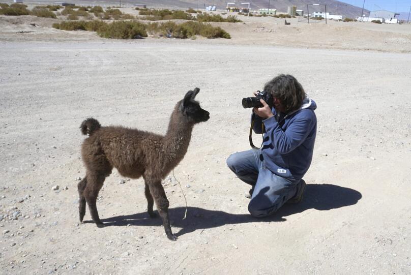 Michael Martin auf dem argentinischen Altiplano im Jahr 2009.