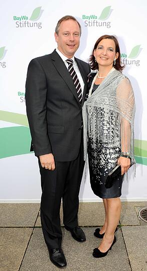 Bayerns Finanzminister Georg Fahrenschon kam mit Ehefrau Karin.