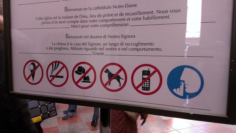 Die fünf Verbote - im Liebfrauendom.