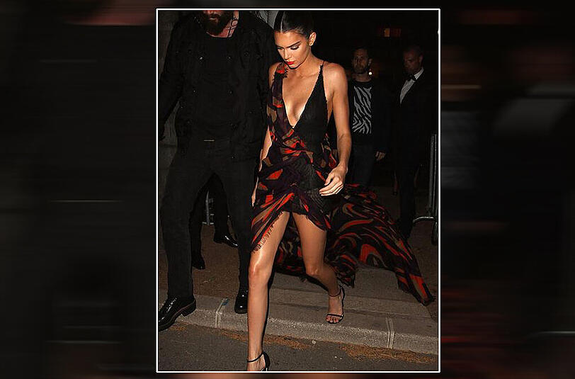 Ebenfalls zu Gast auf der "Magnum-Double"-Party: Model Kendall Jenner.