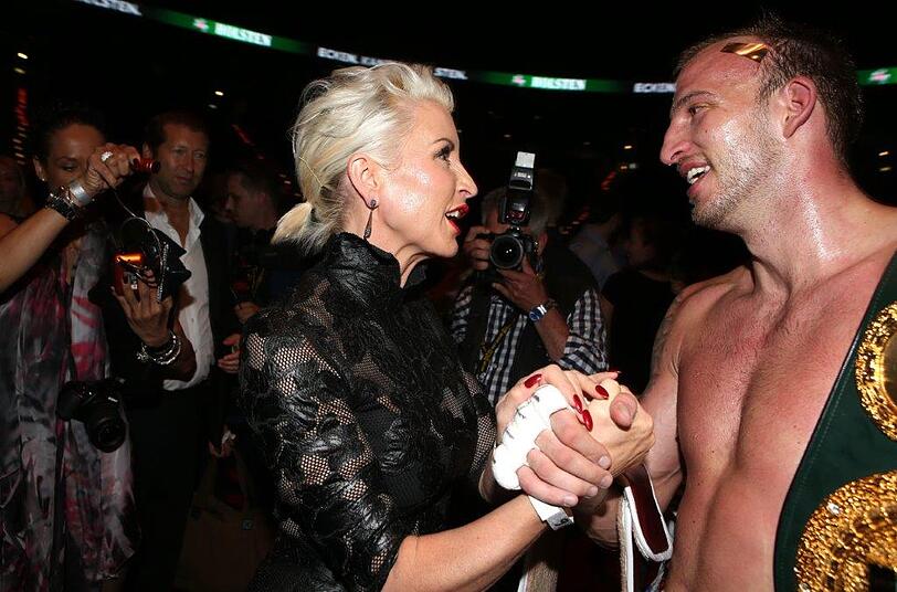 Gut befreundet: Heather Mills und Mario Daser