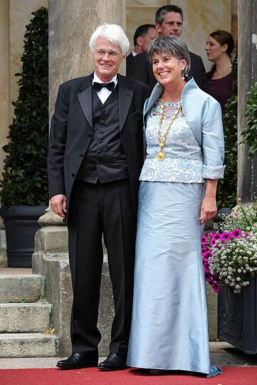 Oberbürgermeisterin Brigitte Merk-Erbe (Bayreuther Gemeinschaft) und ihr Ehemann Thomas Erbe