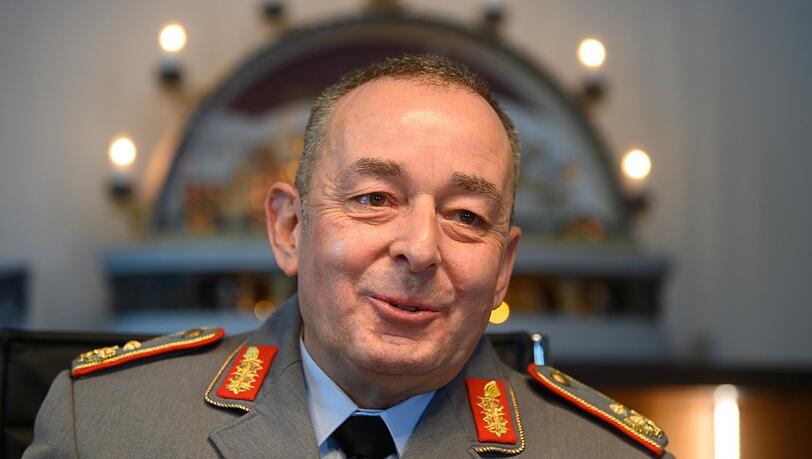 Schwere Aufgabe: Carsten Breuer, Generalmajor und Leiter des Corona-Krisenstabes, bei seinem Antrittsbesuch in Sachsen.