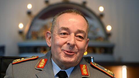 Schwere Aufgabe: Carsten Breuer, Generalmajor und Leiter des Corona-Krisenstabes, bei seinem Antrittsbesuch in Sachsen.