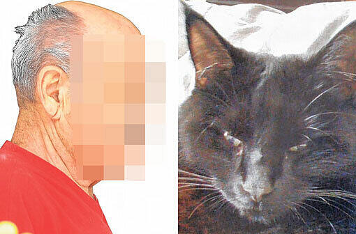 Täter und Opfer: Werner H. pferchte den dreijährigen Kater Rocco in eine Falle und quälte ihn wahrscheinlich mehrere Tage lang. Eine Nachbarin, die eingreifen wollte, schrie er an.