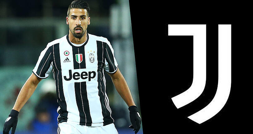 Sami Khedira wird künftig mit einem neuen Juventus-Logo auflaufen.