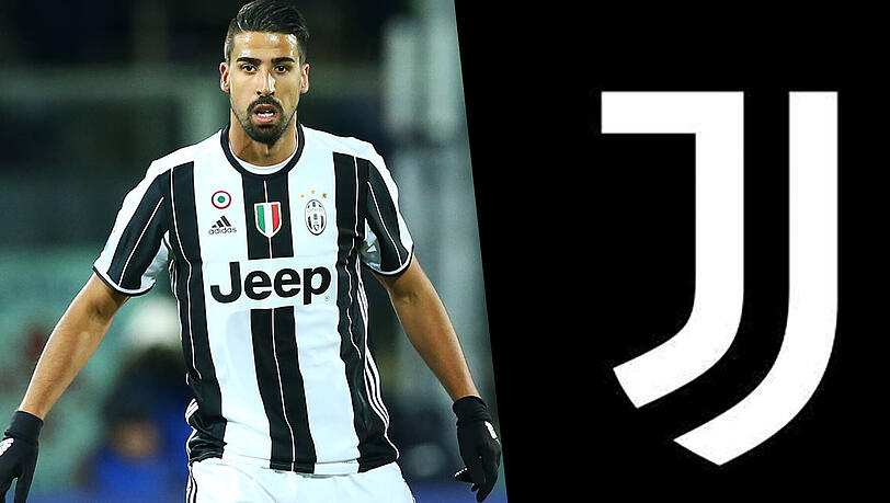 Sami Khedira wird künftig mit einem neuen Juventus-Logo auflaufen. Sami Khedira wird künftig mit einem neuen Juventus-Logo auflaufen.