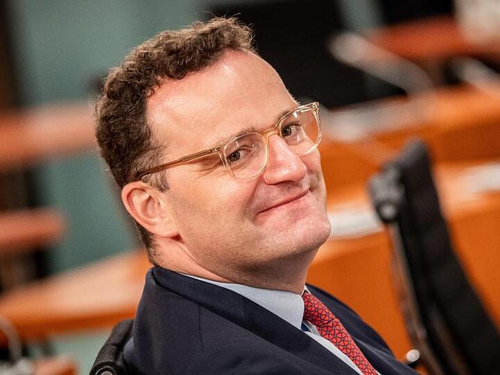 Gesundheitsminister Jens Spahn während einer Sitzung des Kabinetts im Kanzleramt.