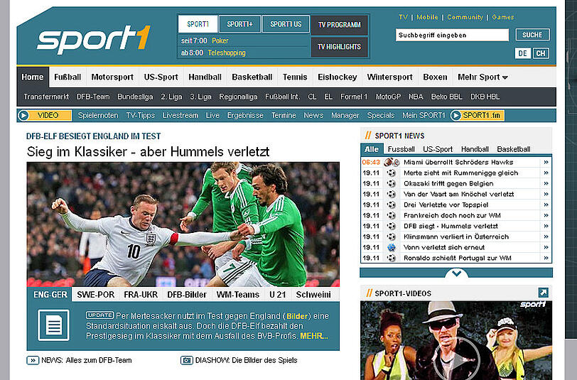 Sport1 lobt den Sieg im Klassiker, beklagt aber Hummels Verletzung.