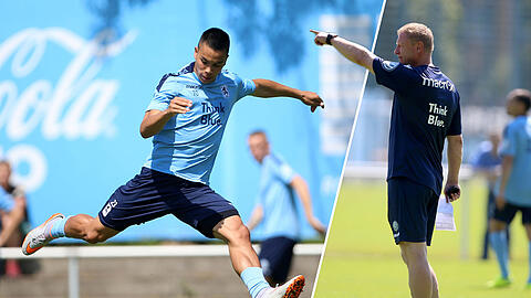 Hochtalentiert, aber in München zuletzt nicht wirklich glücklich: Stürmer Bobby Wood. Trainer Fröhling (r.) will ihn trotzdem bei den Löwen halten. Hochtalentiert, aber in München zuletzt nicht wirklich glücklich: Stürmer Bobby Wood. Trainer Fröhling (r.) will ihn trotzdem bei den Löwen halten.