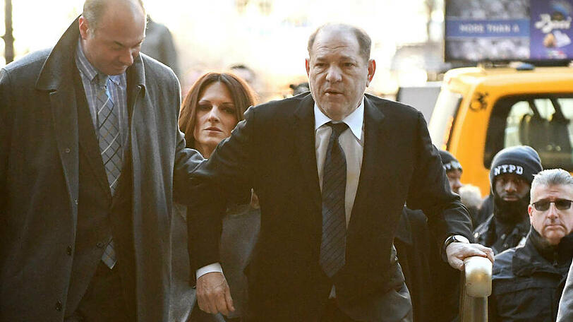 Harvey Weinstein bei seiner Ankunft in New York