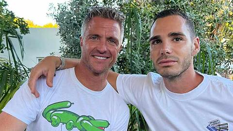 Ralf Schumacher und sein Freund Étienne Bousquet-Cassagne machen aus ihrer Liebe kein Geheimnis.