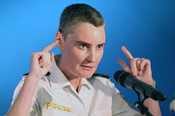 Polizeidirektorin Daniela Hand. Polizeidirektorin Daniela Hand.