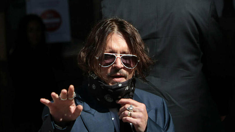Johnny Depp am Dienstag (7. Juli) vor einem Londoner Gericht.