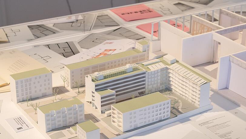 Ein Modell des des Wohnhauses "San Riemo".