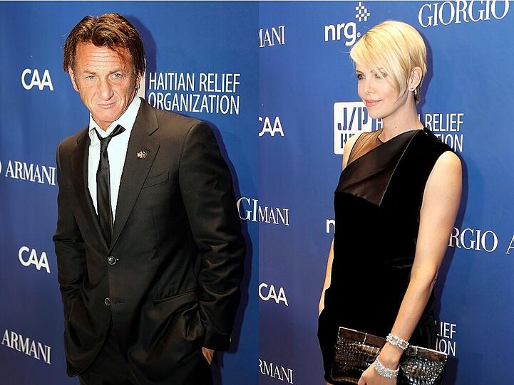 Sean Penn und Charlize Theron auf der "Help Haiti Home Gala"
