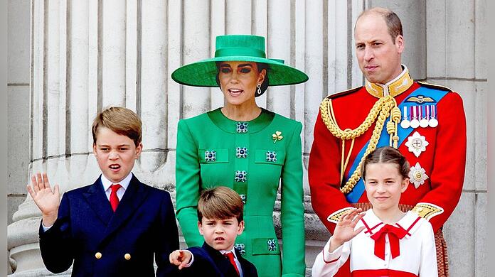 Prinz William und Prinzessin Kate mit ihren Kindern Prinz George (l.), Prinz Louis und Prinzessin Charlotte.