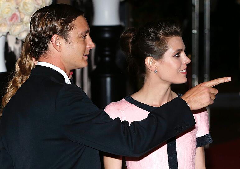 Die Geschwister Pierre und Charlotte Casiraghi