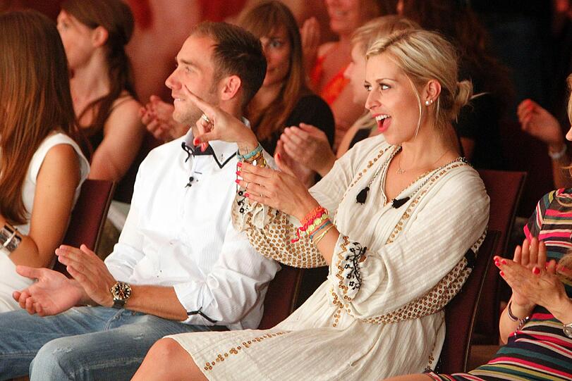 Verena scheint sich auf der Show sichtlich wohl gefühlt zu haben.