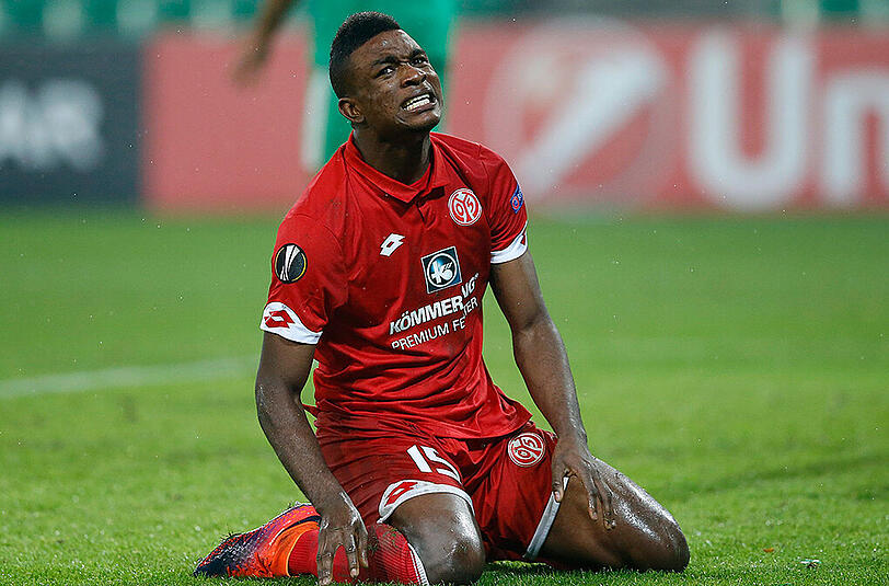 Der Blick sagt alles: John Cordobas vom FSV Mainz 05.