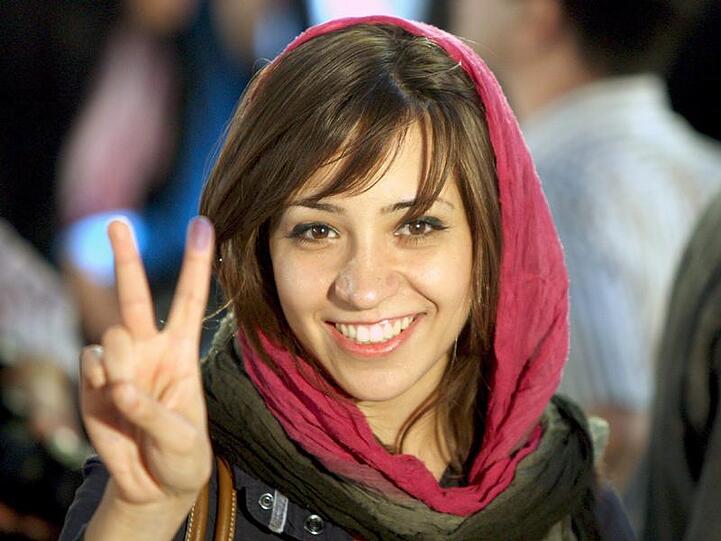 Enttäuschte Hoffnungen: Junge Iranerin nach der Wahl in Teheran.
