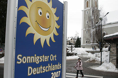 2007 durfte sich das Örtchen mit dem Titel "sonnigste Stadt Deutschlands" schmücken