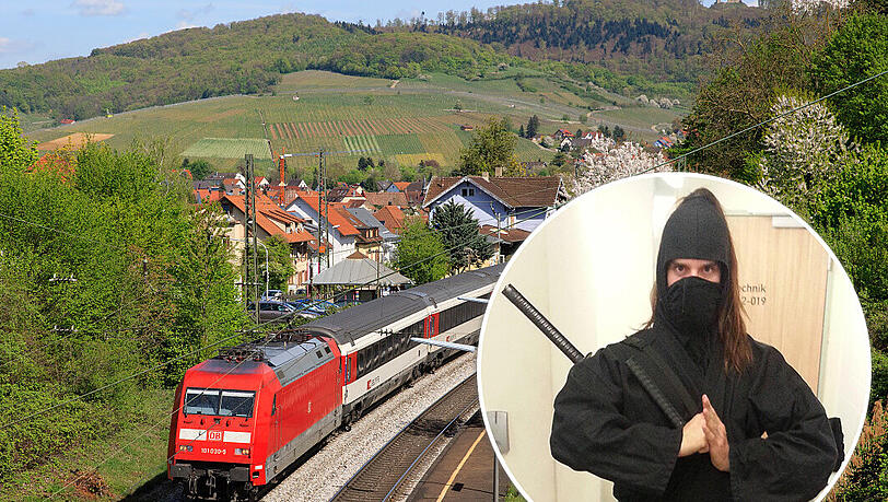 Dieser Ninja jagte den Fahrgästen im EuroCity einen Schreck ein. Dieser Ninja jagte den Fahrgästen im EuroCity einen Schreck ein.