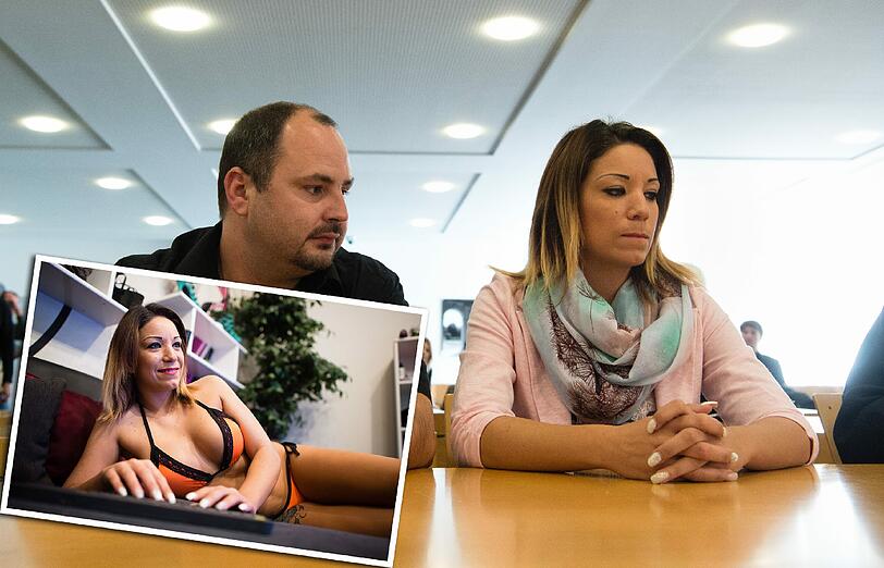Kein Sex-Livestream mehr in der eigenen Wohnung: Webcam-Girl Natalie Hot und ihr Eheman und Manager im Verwaltungsgericht in München.