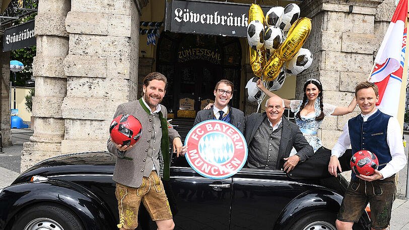 In freudiger Erwartung der Nacht der Tracht: Philip Greffenius, Ludwig Reinbold, Axel Munz, Jeanette Graf und Jochen Breyer (von links).