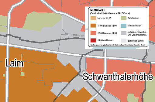 Der Mietatlas 2011 - Klicken Sie durch die Viertel