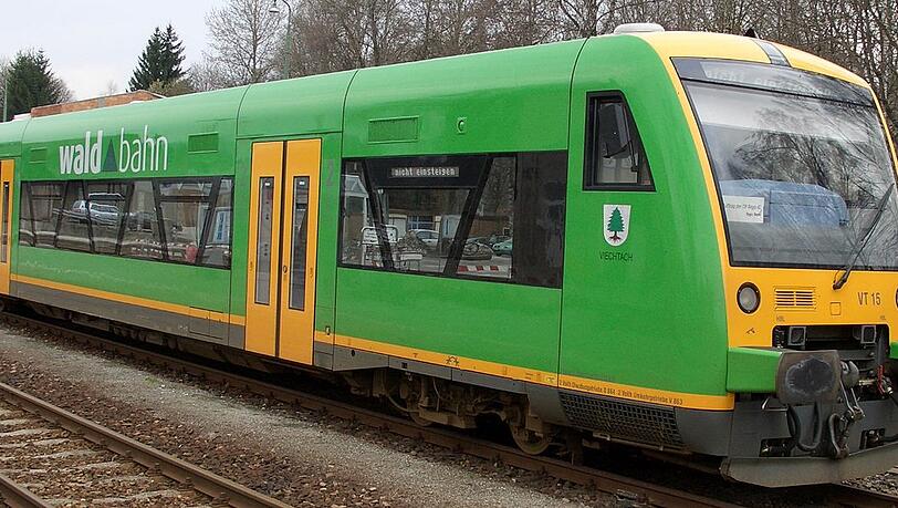 Ein Zug der Waldbahn. Ein Zug der Waldbahn.