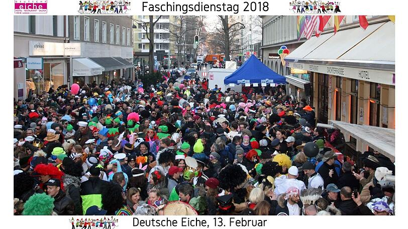 Am Faschingsdienstag ist heutzutage die Reichenbachstraße gesperrt.