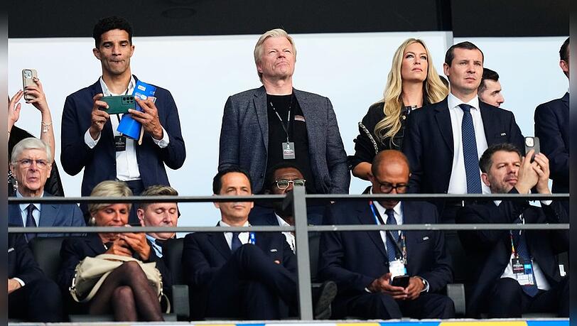 Oliver Kahn verfolgte das EM-Finale gemeinsam mit Ehefrau Svenja.