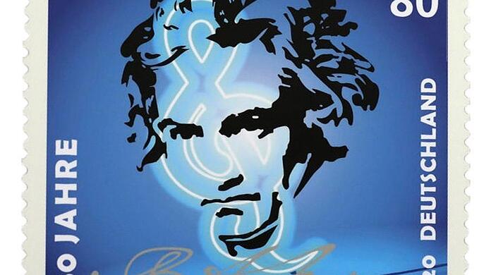 Sonderbriefmarke zum Beethoven-Jubiläum der Deutschen Post