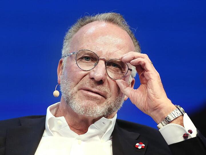 Der Vorstandsvorsitzende vom FC Bayern München, Karl-Heinz Rummenigge. Foto: Roland Weihrauch/dpa/Archivbild