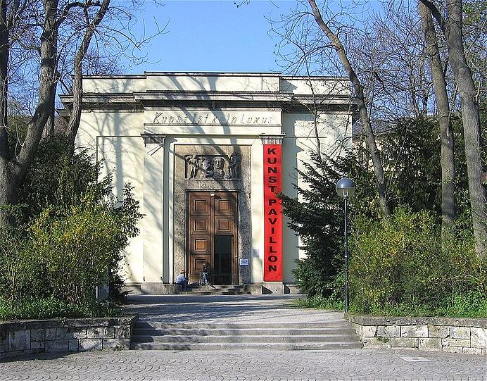 Der Kunstpavillon im Alten Botanischen Garten.