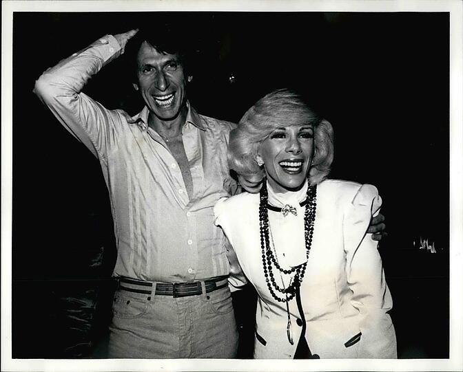 Joan Rivers mit Comedian David Brenner.