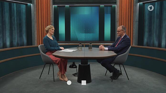 Caren Miosgas erster Gast war CDU-Chef Friedrich Merz