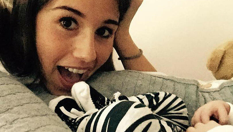 Sarah Engels und Baby Alessio Sarah Engels und Baby Alessio