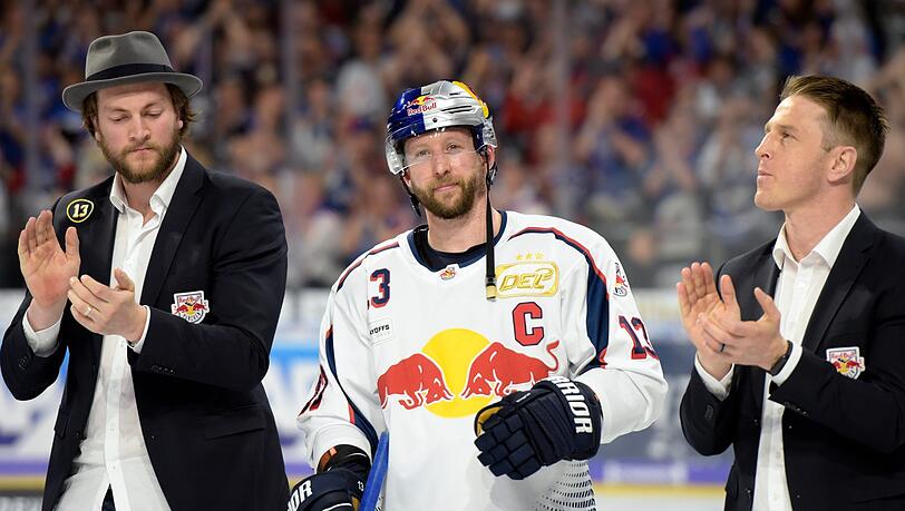 Emotionale Momente: Michael Wolf verabschiedet sich von der Eishockey-Bühne