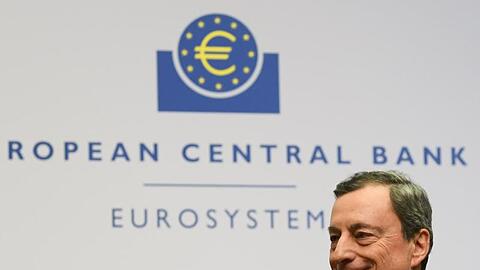 EZB-Präsident Mario Draghi nach einer Pressekonferenz in der EZB-Zentrale in Frankfurt.