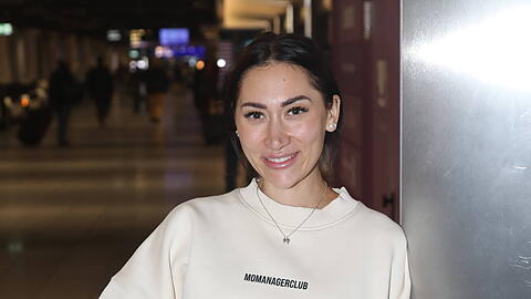 Samira Yavuz bei der Abreise der Dschungelcamp-Kandidaten.