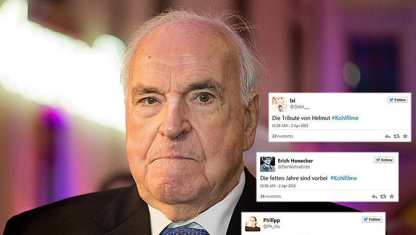 Am Freitag wird Helmut Kohl 85 Jahre alt - die Twittergemeinde feiert seinen Geburtstag auf seine ganz eigene Weise unter dem Hashtag #kohlfilme.