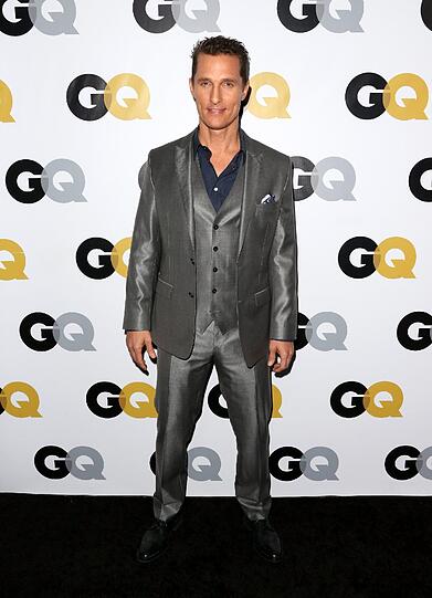 Matthew McConaughey auf dem roten Teppich der GQ Men of the Year Party.