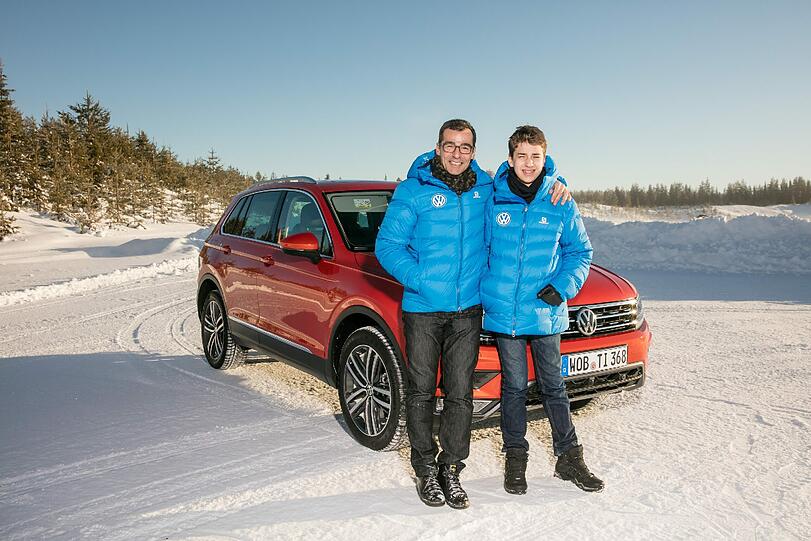 Erol Sander mit seinem Sohn Marlon