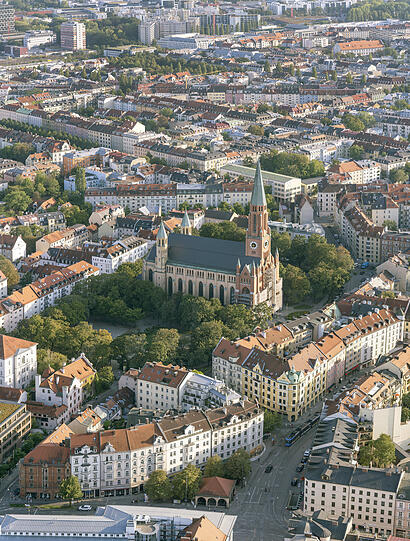 Der Johannisplatz in Haidhausen.