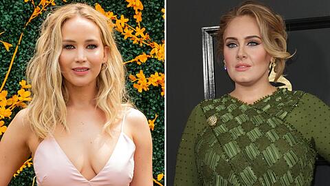 Jennifer Lawrence (li.) erhielt von Sängerin Adele den Rat, nicht in "Passengers" mitzuspielen.
