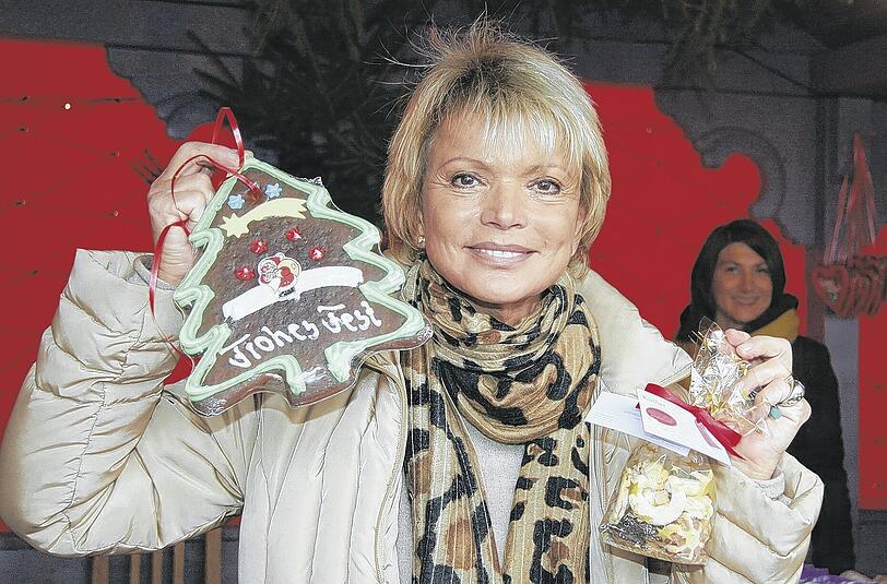 Streng geheim: Uschi Glas hält ihre Geschenke noch unter Verschluss...