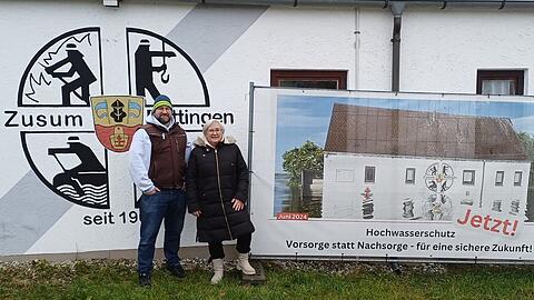 Timo Bablok und Zita Frey sind die Vorsitzenden des neuen Vereins "Die Deichw&auml;chter Zusam-Donau".